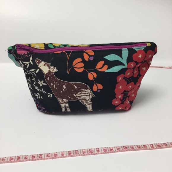 Safari & Hydrangeas Double-Sided Make Up Pouch - Picture 1 of 13